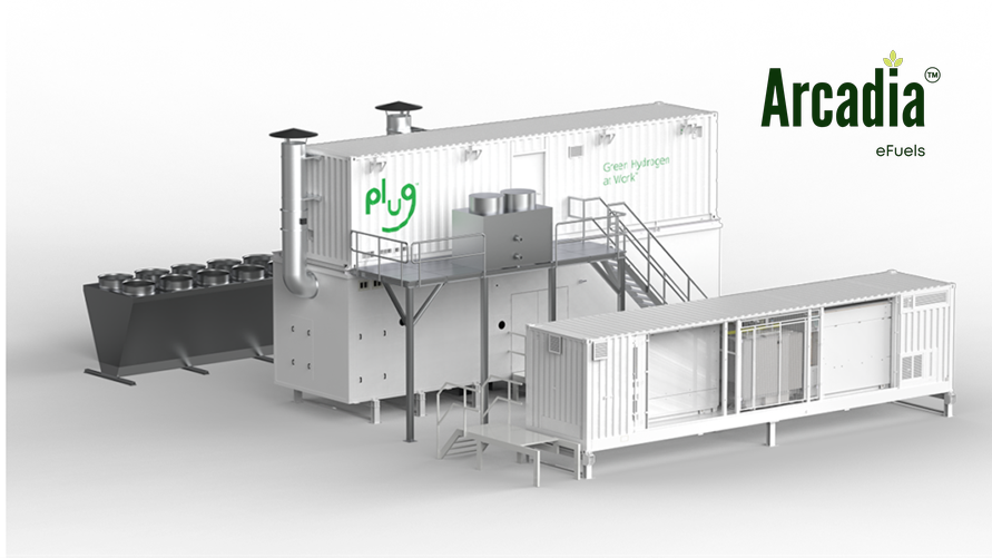 Arcadia Efuels Taps Plug Power For 280 Mw Electrolyzer System
