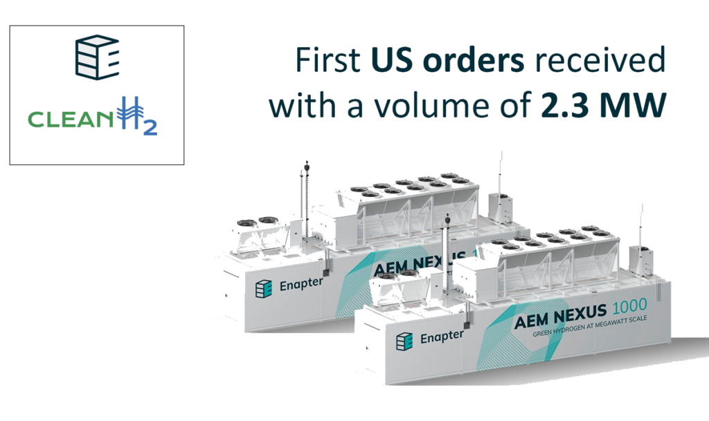 Following Cooperation Agreement For US Sales: Enapter And Partner Solar Invest Launch First Business Activities In The USA With Clean H2 Inc. - Vimarsana News