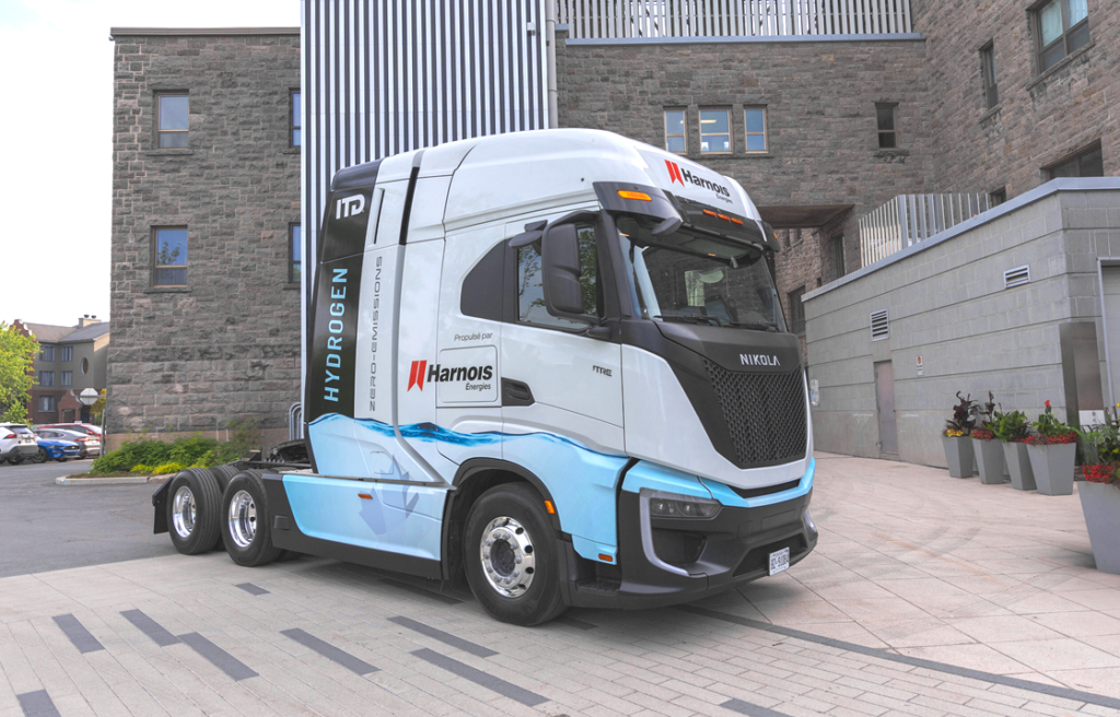 Quebec’s First HydrogenPowered Truck Is On The Road Thanks To Harnois And Nikola FuelCellsWorks